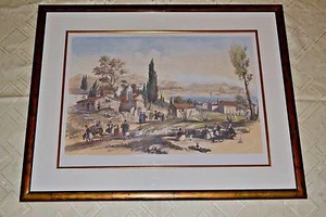 IMPRESIÓN EN COLOR 1859 **LA CIUDADELA DE CORFÚ**, GRECIA - Imagen 1 de 3