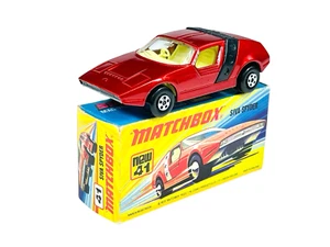 Lesney Matchbox Superfast MB41 Red Siva Spyder w/I Style Box - Picture 1 of 12