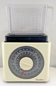 Vintage Kitchen Weight Scale Terraillon Retro Baking Scale Made in France w/ Cup - Picture 1 of 12