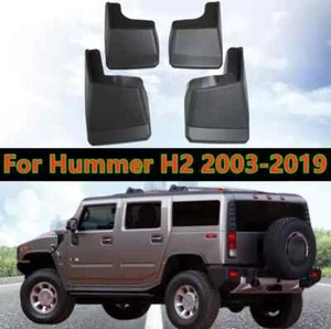4X Front Rear Mud Flaps Splash Guard Mudguard Fender For Hummer H2 2003-2019 - Foto 1 di 2