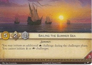 3 x Sailing the Summer Sea AGoT LCG 2.0 Game of Thrones Journey to Oldtown 40 - Picture 1 of 1