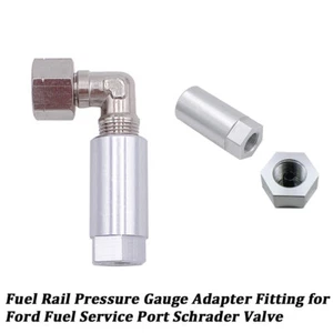 Fuel Rail Pressure Gauge Adapter for Ford Service Port Schrader Valve Adapter - Picture 1 of 8