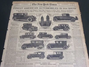 1924 JANUARY 6 NEW YORK TIMES AUTOMOBILE SECTION - GREAT ADS - NT 7113 - Picture 1 of 7