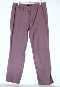 Kut From The Kloth Woman's 8 Mid Rise Stretchy Crop Pants Purple Pastel Preppy - Picture 1 of 10