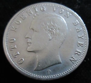 MDS DEUTSCHES REICH KAISERREICH ZWEI 2 MARK 1904 D "OTTO", SILBER #P - Picture 1 of 2