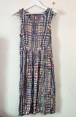 Vestido informal sin mangas estampado Plenty by Tracy Reese para mujer talla 12 multicolor Foto 1 de 4