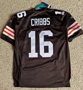 **NFL** JOSH CRIBBS** AUTHENTIC** SIGNED** CLEVELAND BROWNS JERSEY** - Picture 1 of 4