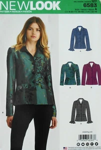 New Look Sewing Pattern 6583 Misses Blazer Size A (8-20) Uncut New - Picture 1 of 1