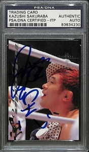 Kazushi Sakuraba Signed 2001 Nobuhiko Takada Dojo Card #81 PSA/DNA UFC Pride FC - Picture 1 of 12