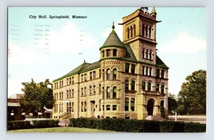 Postal Missouri Springfield MO Ayuntamiento 1956 publicada cromada - Imagen 1 de 2