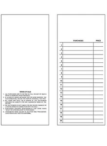 LEER Auktion Bieterkarten - 8 1/2"" x 3 1/3"" passt in Shirt Tasche 250 Stück - Bild 1 von 3
