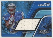 Ameer Abdullah 2015 Topps Fire RC Jumbo PATCH Blue /75 Rookie #FJR-AA Detroit