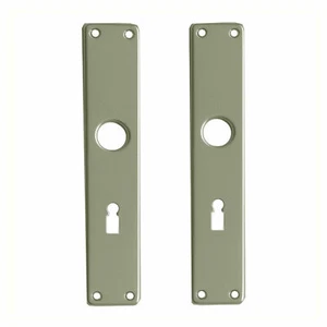 Zimmertür Langschild Garnitur ALU Natur paar Buntbart 72mm silber F2 40X215 - Bild 1 von 2