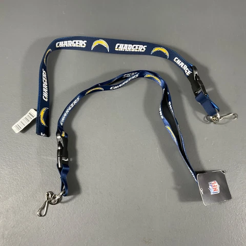 Los Angeles Chargers NFL Football Keychain and Keychain Lanyard Blue - LOT OF 2 Cover