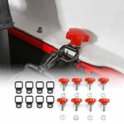 Hard Top Quick Removal Fastener Thumb Screw + Gasket + Tie-Down D-Rings Kit 8pcs - Изображение 1 из 4