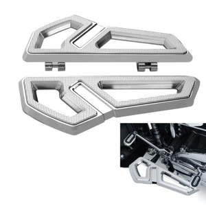 Chrome Front Driver Floorboard Footboard Fit For Harley Softail FLS FLSS 00-17 - Picture 1 of 10