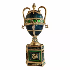 Aloccoco Vintage Faberge Replika Stil Ei – Schmuckkästchen – Bunt mit Strasss - Bild 1 von 6