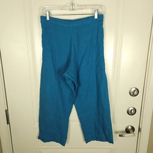 Bryn Walker Womens Linen Pants Blue Lagenlook Size XS - Picture 1 of 7