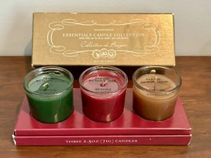 Williams Sonoma Votive Essential Candles Trio Set Holiday Scents - New-Old Stock - Picture 1 of 7