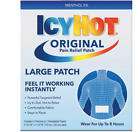 2 PACKS LARGE (10 ct) Icy Hot Pain Relieving Patches Medicated Patch Back 8 hrs
