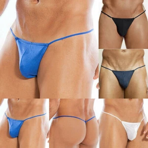 Men Swimming-Briefs Trunks Sexy Sissy Pouch Panties Swimwear G String Underpants - Picture 1 of 15