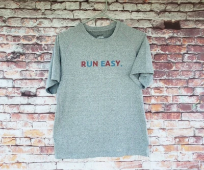 🔥 Run Easy Chicago Chicago Reebok PlayDry Athletic Shirt Boys Large L Marathon - Image 1 of 4