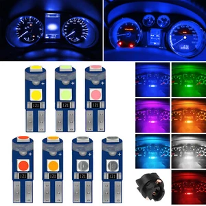5-50PCS T5 74 17 37 3 LED Instrument Gauge Cluster Dash Light Bulbs T5 Socket US - Picture 1 of 66