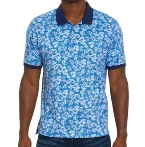 Robert Graham Beautiful Cotton Paisley Polo Medium Men's Shirt $128 New Release - Picture 1 of 3