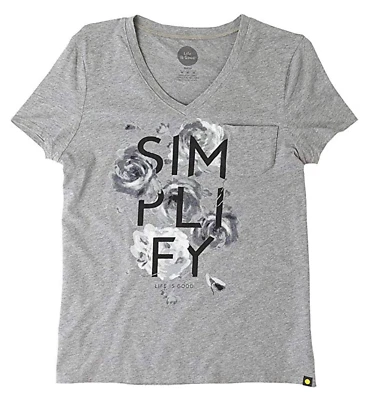 Life is Good Women Pocket Sleep Vee Tee - Image 1 of 3