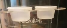Acrylic Double Feeding Ledge For Crested Gecko Diet Pangea Reptile Food & Water 