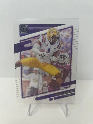 JaMarr Chase 2023 Chronicles Draft Picks  Donruss Clearly Green #7 LSU - Image 1 of 2