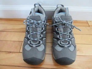 KEEN DRY WATERPROOF GRAYS & LIGHT BLUE HIKING SHOES SNEAKERS WOMENS SIZE 8 - Picture 1 of 17