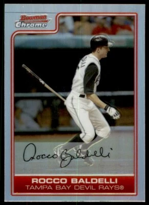 2006 Bowman Chrome Refractor Rocco Baldelli Rays #180 *Noles2148* - Image 1 of 2