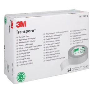 3M Transpore transparentes Papier chirurgisches Klebeband (1527-0), 1/2" x 10 Yards - Schachtel mit 24 - Bild 1 von 4
