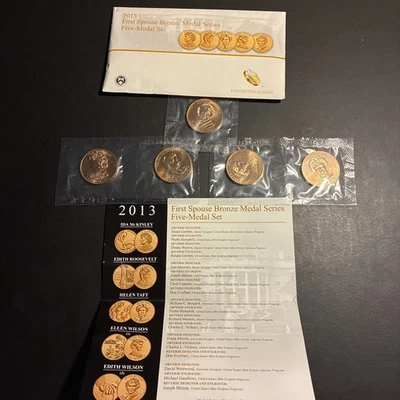 RARE 2013 United States First Spouse 5 Medal Set - Image 1 of 3