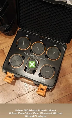 Juego de 5 lentes de cine manuales Dulens APO Triassic Prime 25-120 mm T2,8 montaje PL Foto 1 de 4
