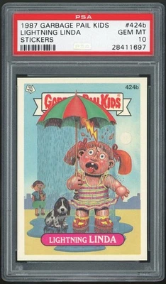 Topps Garbage Pail Kids 11th Series #424b Lightning Linda PSA 10 GEM MINT Os11 - Image 1 of 2