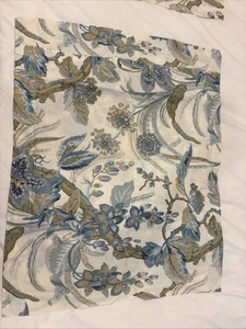 Pottery Barn Sydney Blue Palampore 2 Shams Only Full Queen Organic Cotton - Picture 1 of 2