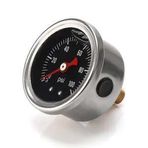 0-100 PSI Gauge Compact Fuel Gauge Engine Monitoring 1/8 NPT Thread Connection - Picture 1 of 9