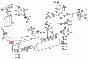 MERCEDES TRUCK LKW LK/LN2 TUBO DI SCARICO ANTERIORE OEM A6764901019 - Picture 1 of 6