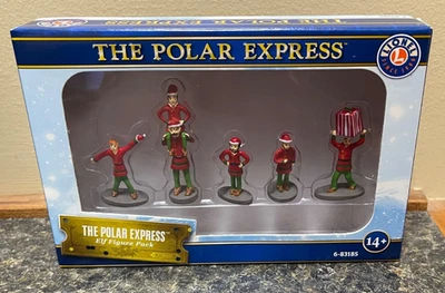Lionel Trains 6-83185 The Polar Express Santa Elf Elves Figures Pack O Gauge nib - Image 1 of 4