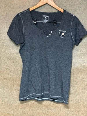 Philadelphia Flyers, Camiseta Antigua, Gris Talla Mediana Para Mujer Foto 1 de 4