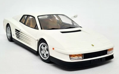 KK 1/18 - Ferrari Testarossa 1984 LHD US Miami Vice Look White Diecast Model Car - Image 1 of 4