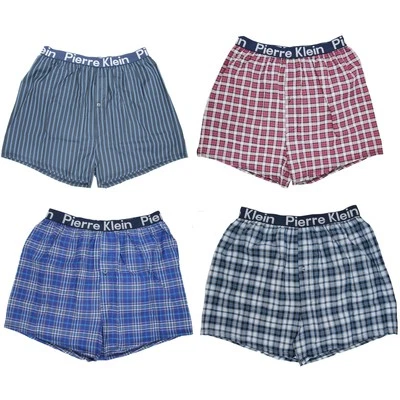 Pierre Klein Men's 2 Pack (4 Pairs) Boxer Shorts | Gift Box Set | Woven | M-2XL