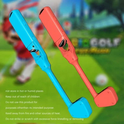 Golf Clubs Gaming Handle Grips Game For Nintendo Switch Joy-Con Mario Golf - Image 1 of 4