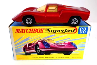 Matchbox Superfast NUEVO Nº68 Porsche 910 Rojo 1970 Completo Con Caja G Original Foto 1 de 4