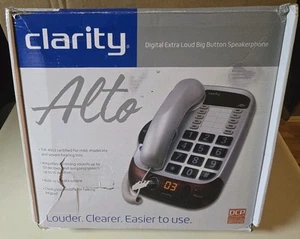Clarity Alto Loud Duży przycisk Podświetlany telefon przewodowy i instrukcja Rzadki - Zdjęcie 1 z 9