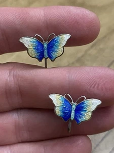 Vintage Estate Signed Sterling Silver 925 Screw Back Earrings - Picture 1 of 2