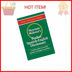 Merriam-Webster's Pocket Spanish-English Dictionary, Newest Edition, (Flexible P - Picture 1 of 2