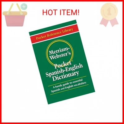 Merriam-Webster's Pocket Spanish-English Dictionary, Newest Edition, (Flexible P - Image 1 of 2
